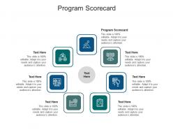 Program scorecard ppt powerpoint presentation infographics diagrams cpb