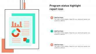 Program Status Highlight Report Icon