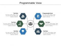 Programmable voice ppt powerpoint presentation summary visual aids cpb