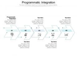 Programmatic integration ppt powerpoint presentation icon example topics cpb