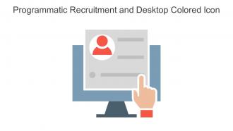 Programmatic Recruitment And Desktop Colored Icon In Powerpoint Pptx Png And Editable Eps Format