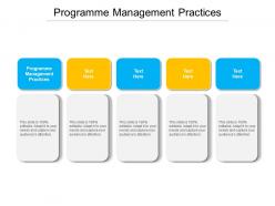 Programme management practices ppt powerpoint presentation layouts slides cpb