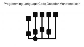 Programming Language Code Decoder Monotone Icon In Powerpoint Pptx Png And Editable Eps Format