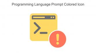 Programming Language Prompt Colored Icon In Powerpoint Pptx Png And Editable Eps Format