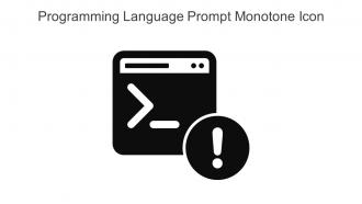 Programming Language Prompt Monotone Icon In Powerpoint Pptx Png And Editable Eps Format