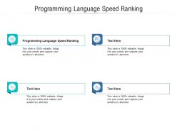 Programming language speed ranking ppt powerpoint presentation layouts layout cpb