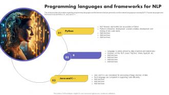 Programming Languages And Frameworks For NLP What Is NLP And How It Works AI SS V