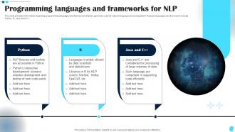 Programming Languages And Frameworks Power Of Natural Language Processing AI SS V