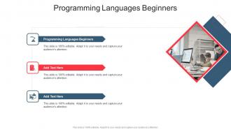 Programming Languages Beginners In Powerpoint And Google Slides Cpb
