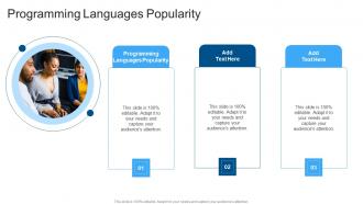 Programming Languages Popularity In Powerpoint And Google Slides Cpb