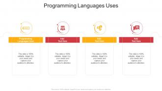 Programming Languages Uses In Powerpoint And Google Slides Cpb