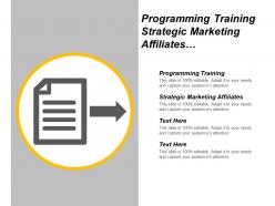 Programming training strategic marketing affiliates guerilla marketing techniques