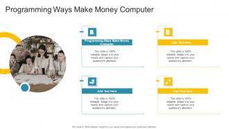 Programming Ways Make Money Computer In Powerpoint And Google Slides Cpb