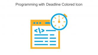 Programming With Deadline Colored Icon In Powerpoint Pptx Png And Editable Eps Format