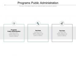 Programs public administration ppt portfolio example topics cpb