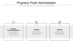 Programs public administration ppt portfolio example topics cpb