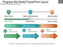 Progress bar model powerpoint layout