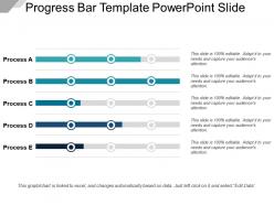 Progress bar template powerpoint slide