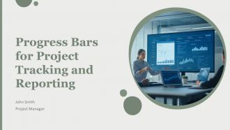 Progress Bars For Project Tracking And Reporting PPT Demonstration AT