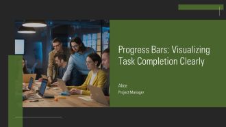 Progress Bars Visualizing Task Completion Clearly PPT PowerPoint AT