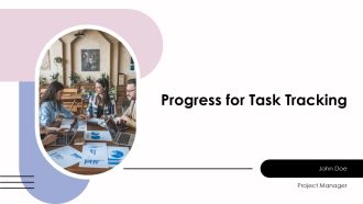 Progress For Task Tracking PPT Example AT