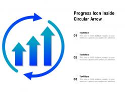 Progress icon inside circular arrow
