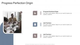 Progress Not Perfection Origin In Powerpoint And Google Slides Cpb