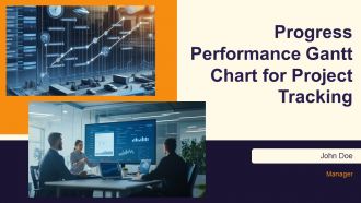 Progress Performance Gantt Chart For Project Tracking PPT Slides AT
