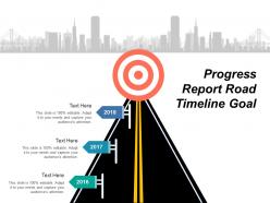 Progress report road timeline goal