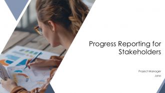 Progress Reporting For Stakeholders PPT Template AT
