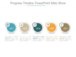 Progress Timeline Powerpoint Slide Show