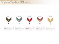Progress timeline ppt ideas