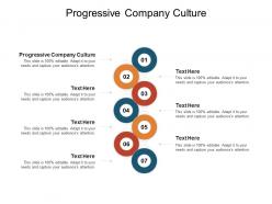 Progressive company culture ppt powerpoint presentation infographics outline cpb