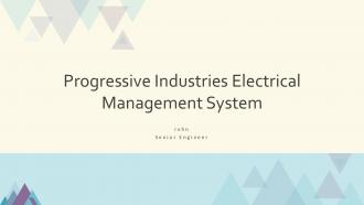 Progressive Industries Electrical Management System PPT Demonstration ACP