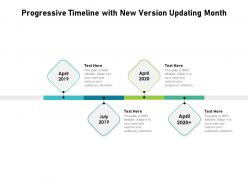 Progressive Timeline With New Version Updating Month