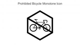 Prohibited Bicycle Monotone Icon In Powerpoint Pptx Png And Editable Eps Format