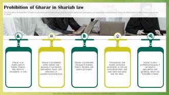 Prohibition Of Gharar In Shariah Law Ethical Banking Fin SS V