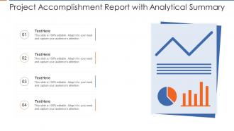 Project accomplishment report with analytical summary