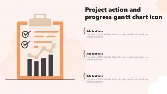 Project Action And Progress Gantt Chart Icon