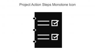 Project Action Steps Monotone Icon In Powerpoint Pptx Png And Editable Eps Format