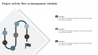 Project Activity Flow As Management Schedule