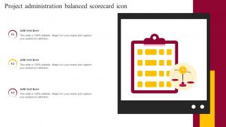 Project Administration Balanced Scorecard Icon