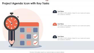 Project Agenda Icon With Key Tasks