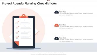 Project Agenda Planning Checklist Icon