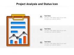 Project analysis and status icon