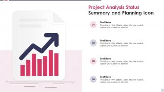 Project Analysis Status Summary And Planning Icon