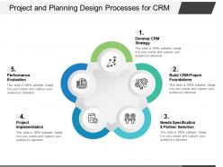 Project and planning design processes for crm