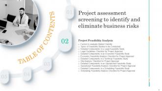 Project Assessment Screening To Identify And Eliminate Business Risks Powerpoint Presentation Slides Designed Compatible
