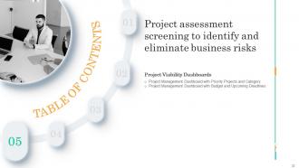 Project Assessment Screening To Identify And Eliminate Business Risks Powerpoint Presentation Slides Best Researched