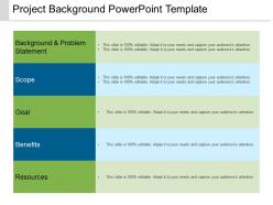 Project background powerpoint template